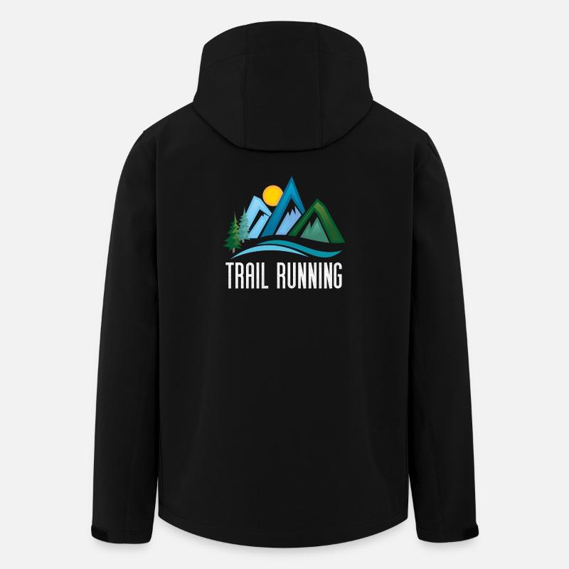 Trail Running - Veste softshell homme en polyester recyclé Stanley/Stella - noir