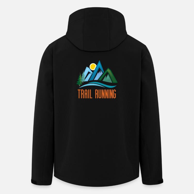 Trail Running - Men’s Recycled Softshell Jacket by Stanley/Stella - black