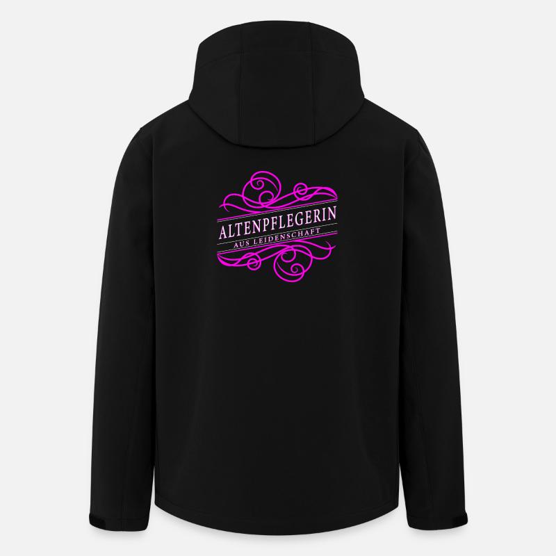 Altenpflegerin aus Leidenschaft - Recycelte Männer Softshell-Jacke von Stanley/Stella - Schwarz
