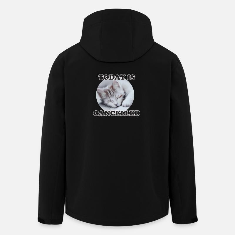 sleeping cat - Recycelte Männer Softshell-Jacke von Stanley/Stella - Schwarz