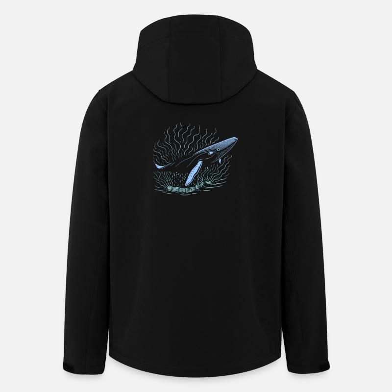 Grande baleine - Veste softshell homme en polyester recyclé Stanley/Stella - noir