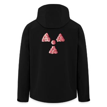Radioactive Clover Roses Manip Radio Radiology - Men’s Recycled Softshell Jacket by Stanley/Stella - black - Back - AI Model Male 185 light (185cm)