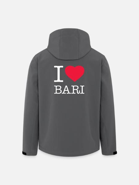 I LOVE BARI - Men’s Recycled Softshell Jacket by Stanley/Stella - black