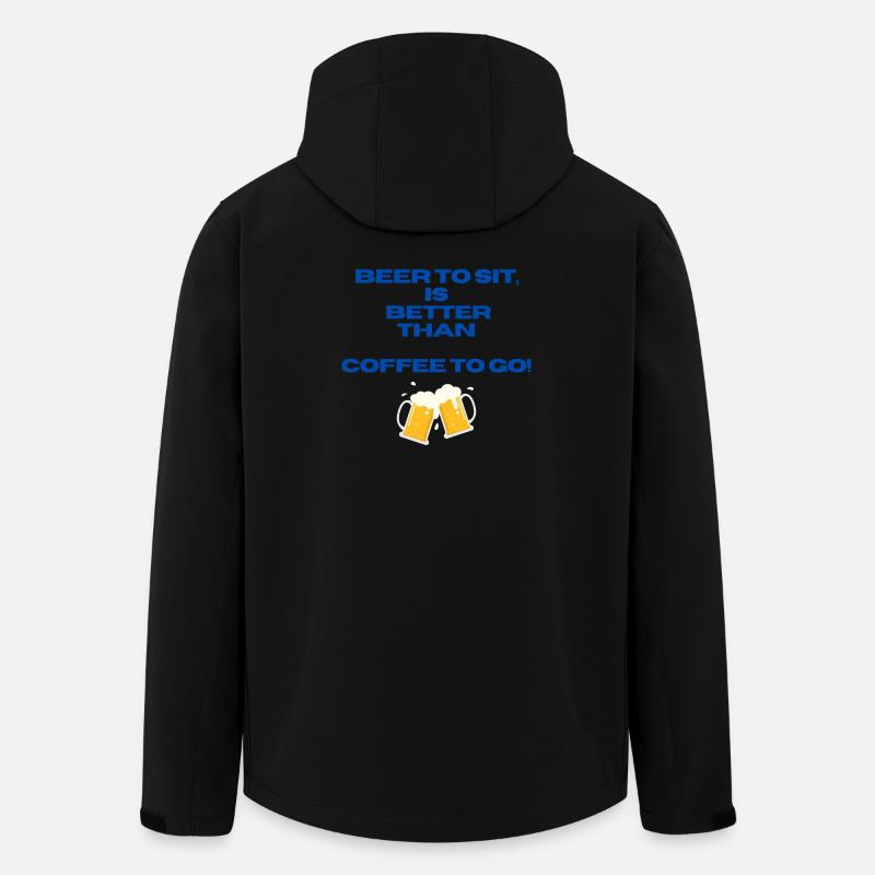 Biergemütlichkeit - Recycelte Männer Softshell-Jacke von Stanley/Stella - Schwarz