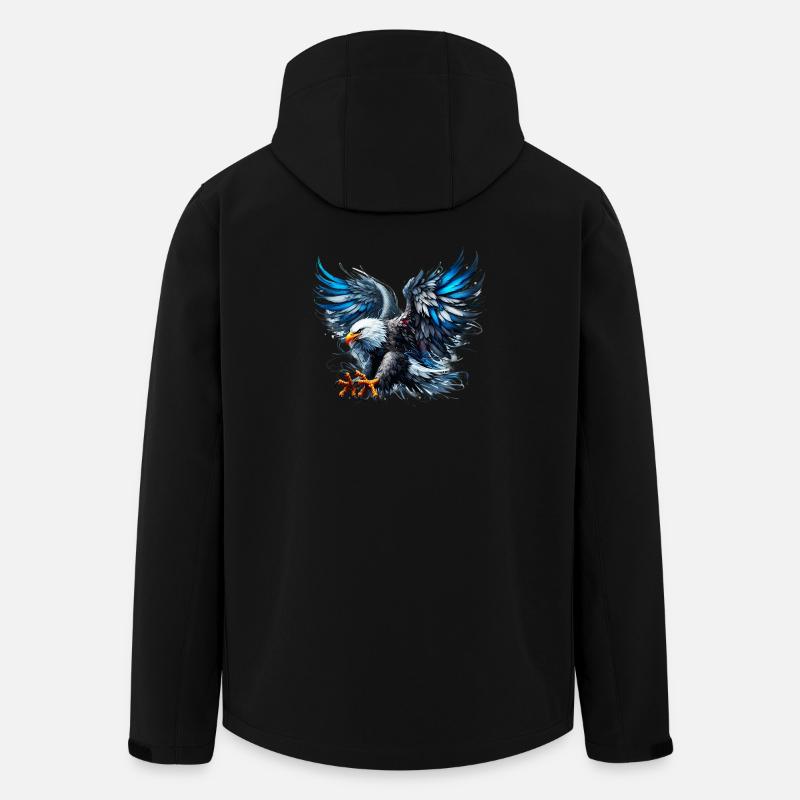 Adler - Recycelte Männer Softshell-Jacke von Stanley/Stella - Schwarz