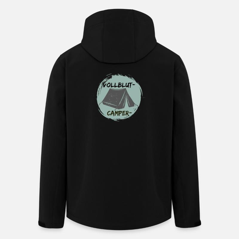 Vollblutcamper - Recycelte Männer Softshell-Jacke von Stanley/Stella - Schwarz
