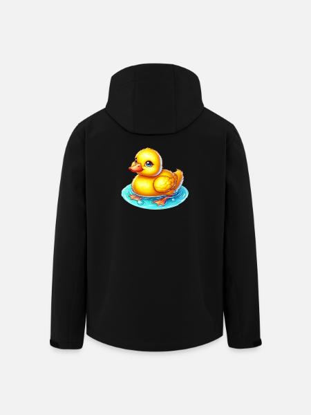 Duckling Duck Duck - Men’s Recycled Softshell Jacket by Stanley/Stella - black