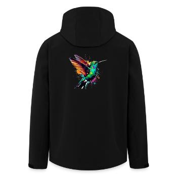 Colibri - Veste softshell homme en polyester recyclé Stanley/Stella - noir - Dos - AI Model Male 185 light (185cm)