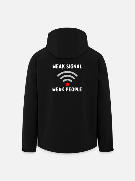 Weak signal - Men’s Recycled Softshell Jacket by Stanley/Stella - black