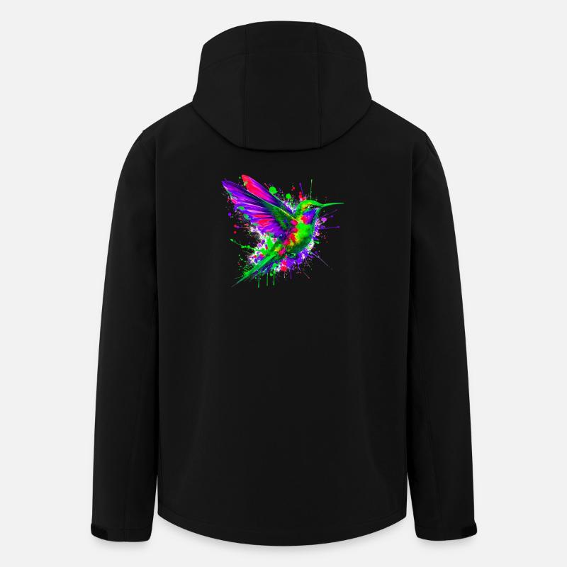 Hummingbird - Men’s Recycled Softshell Jacket by Stanley/Stella - black