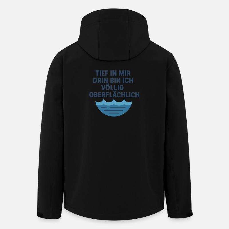 Tief oberflächlich - Recycelte Männer Softshell-Jacke von Stanley/Stella - Schwarz