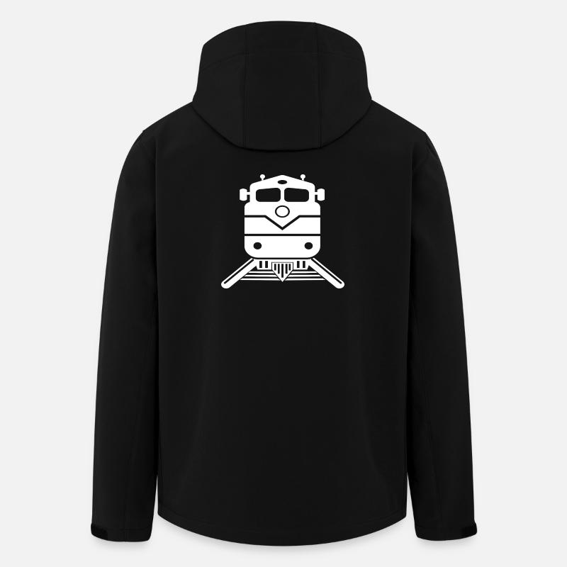 Train Locomotive Express Train Trainspotting - Veste softshell homme en polyester recyclé Stanley/Stella - noir