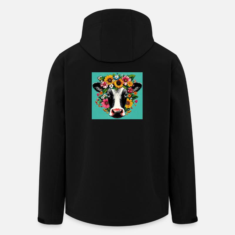 cow - Men’s Recycled Softshell Jacket by Stanley/Stella - black