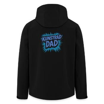 Artistic Cycling, Artistic Cycling, Indoor Cycling, Dad - Men’s Recycled Softshell Jacket by Stanley/Stella - black - Back - AI Model Male 185 light (185cm)