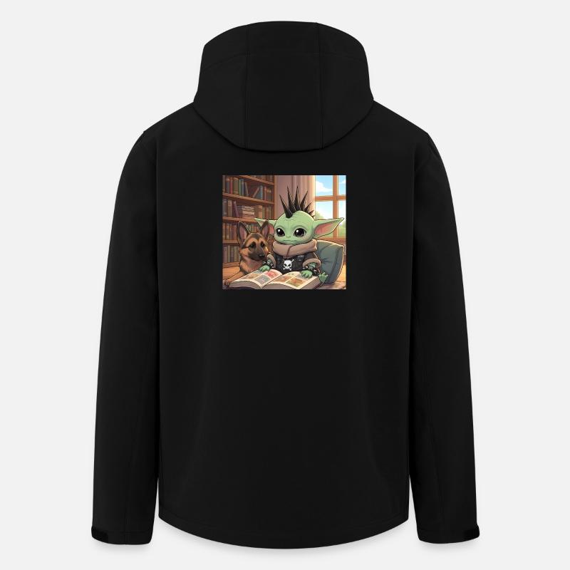 Fantasievolles Mythos mit Grimoire - Recycelte Männer Softshell-Jacke von Stanley/Stella - Schwarz