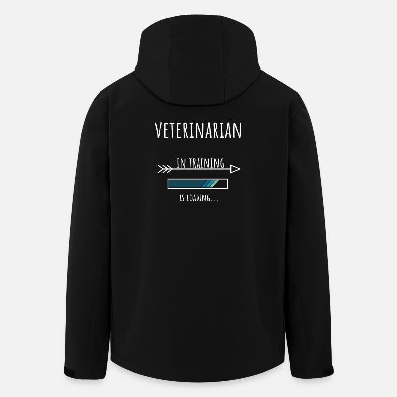 Cadeau vétérinaire Formation Métier Vétérinaire - Veste softshell homme en polyester recyclé Stanley/Stella - noir