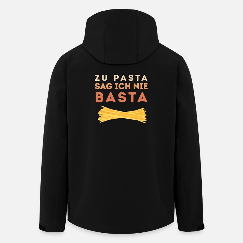 Zu Pasta sag ich nie Basta - Recycelte Männer Softshell-Jacke von Stanley/Stella - Schwarz
