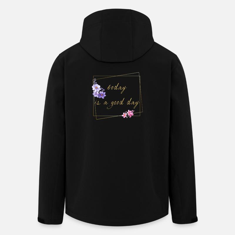 today is a good day - Men’s Recycled Softshell Jacket by Stanley/Stella - black