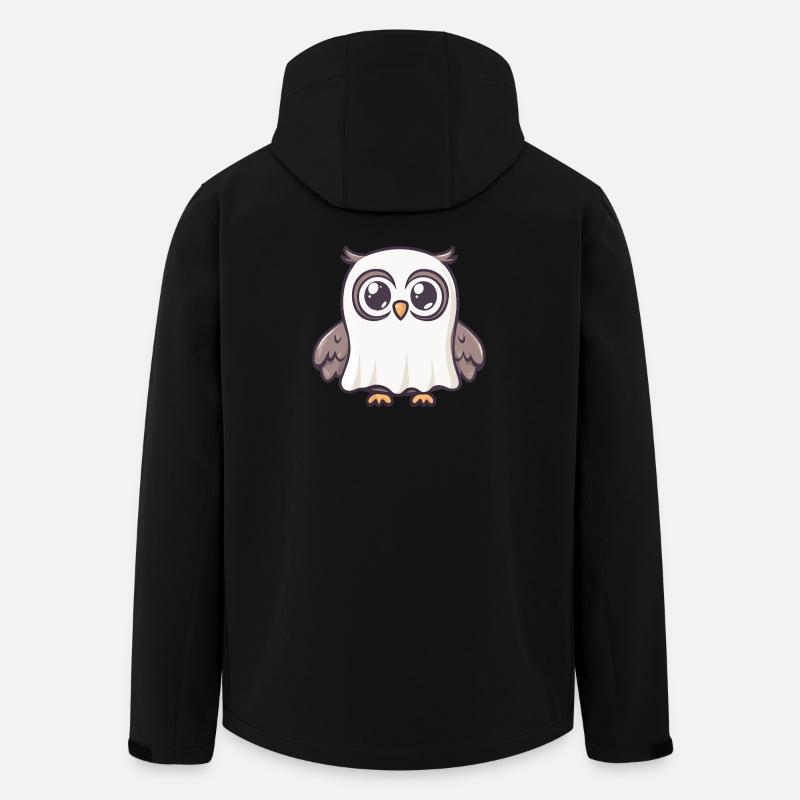Eule Halloween Geist - Recycelte Männer Softshell-Jacke von Stanley/Stella - Schwarz