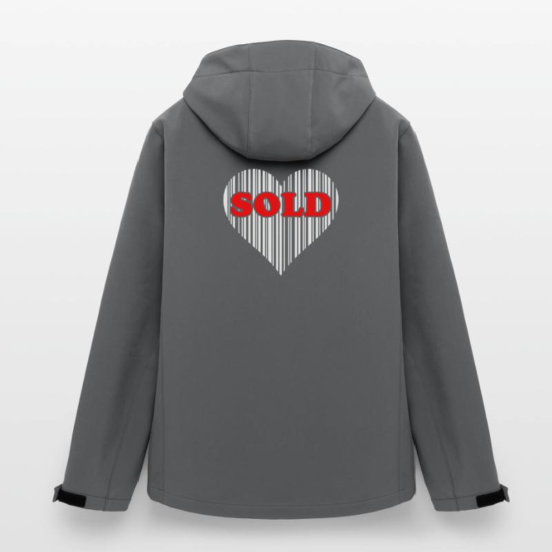 Herz Barcode Liebe – Sold Code Strichcode Geschenk Recycelte Männer Softshell-Jacke von Stanley/Stella