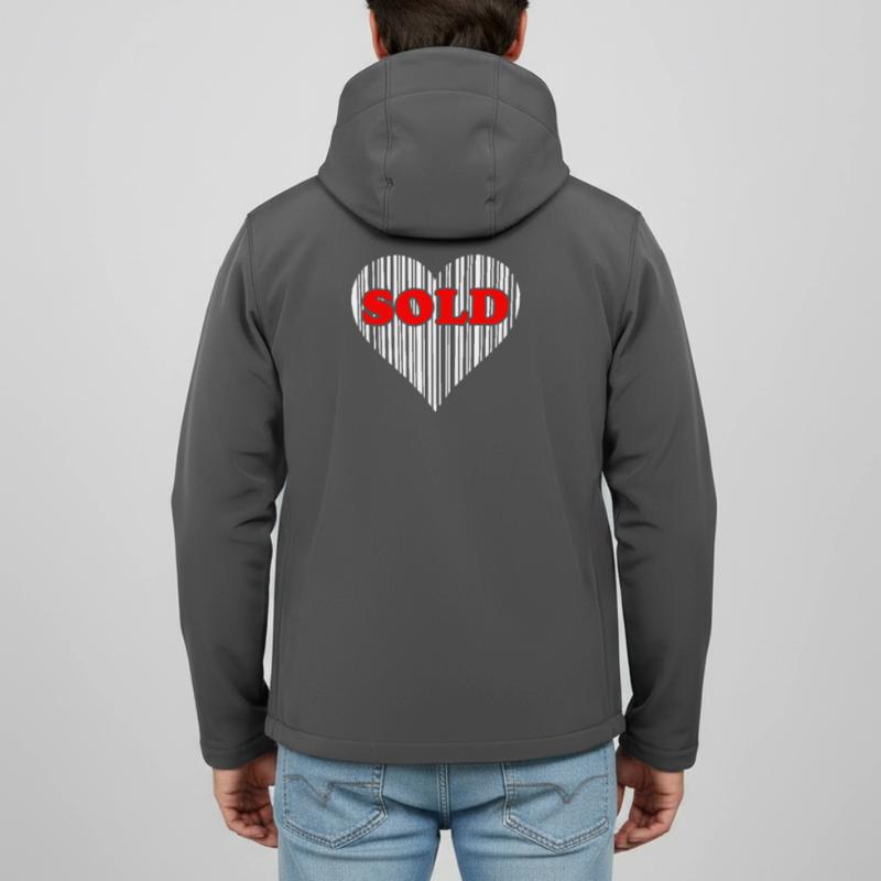 Herz Barcode Liebe – Sold Code Strichcode Geschenk Recycelte Männer Softshell-Jacke von Stanley/Stella