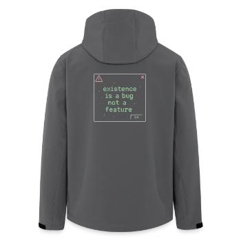 Rien n’a d’importance Nihilisme Humour absurde - Veste softshell homme en polyester recyclé Stanley/Stella - noir - Dos - AI Model Male 185 light (185cm)