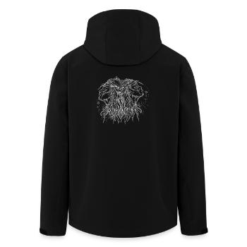 Gemini Zodiac Sign - Men’s Recycled Softshell Jacket by Stanley/Stella - black - Back - AI Model Male 185 light (185cm)