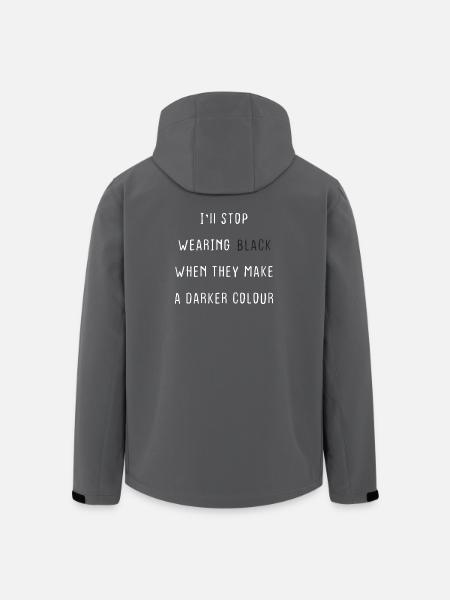I Stop Wearing Black Quote Shirt - Men’s Recycled Softshell Jacket by Stanley/Stella - black