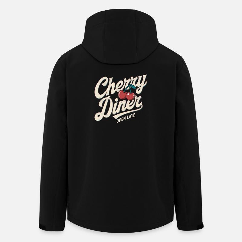 Retro Diner - Recycelte Männer Softshell-Jacke von Stanley/Stella - Schwarz