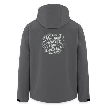 Neujahr Dasselbe Quatsch – Lustige, sarkastische Weiße - Recycelte Männer Softshell-Jacke von Stanley/Stella - Anthrazit - Hinten - AI Model Male 185 light (185cm)