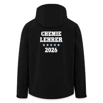 Chemistry Teacher 2026 Chemistry Teacher Chemist Teacher - Men’s Recycled Softshell Jacket by Stanley/Stella - black - Back - AI Model Male 185 light (185cm)