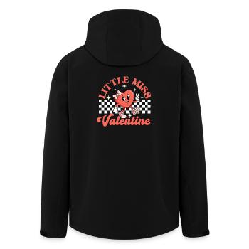 Petite Miss Valentine Couples d’humour d’amour mignons - Veste softshell homme en polyester recyclé Stanley/Stella - noir - Dos - AI Model Male 185 light (185cm)