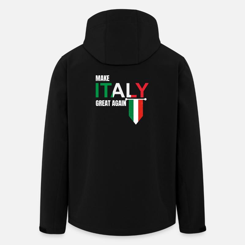 Make Italy Great Again - Men’s Recycled Softshell Jacket by Stanley/Stella - black