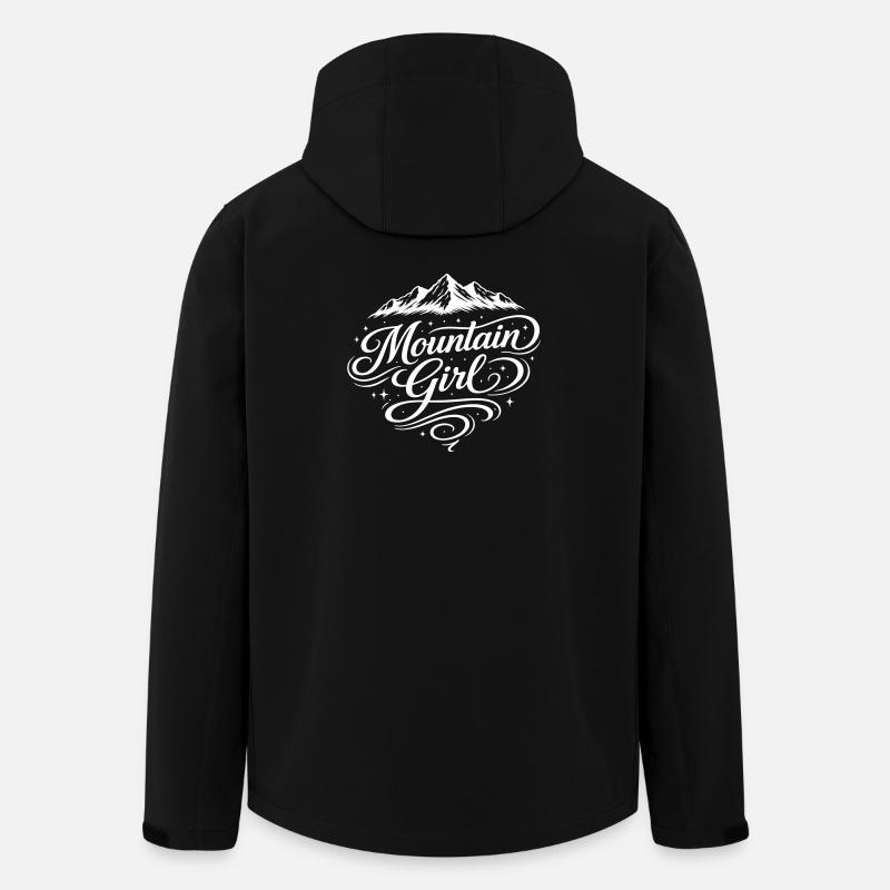 Mountain Girl - Recycelte Männer Softshell-Jacke von Stanley/Stella - Schwarz