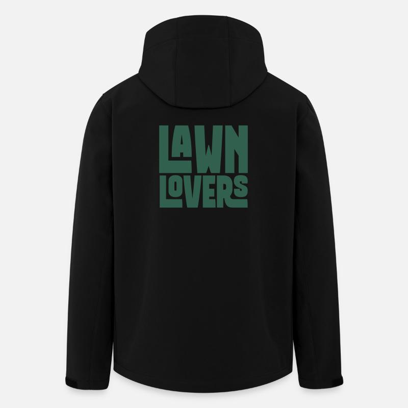 Lawn Lovers Rasenfreunde - Recycelte Männer Softshell-Jacke von Stanley/Stella - Schwarz