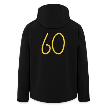 60 - Veste softshell homme en polyester recyclé Stanley/Stella - noir - Dos - AI Model Male 185 light (185cm)