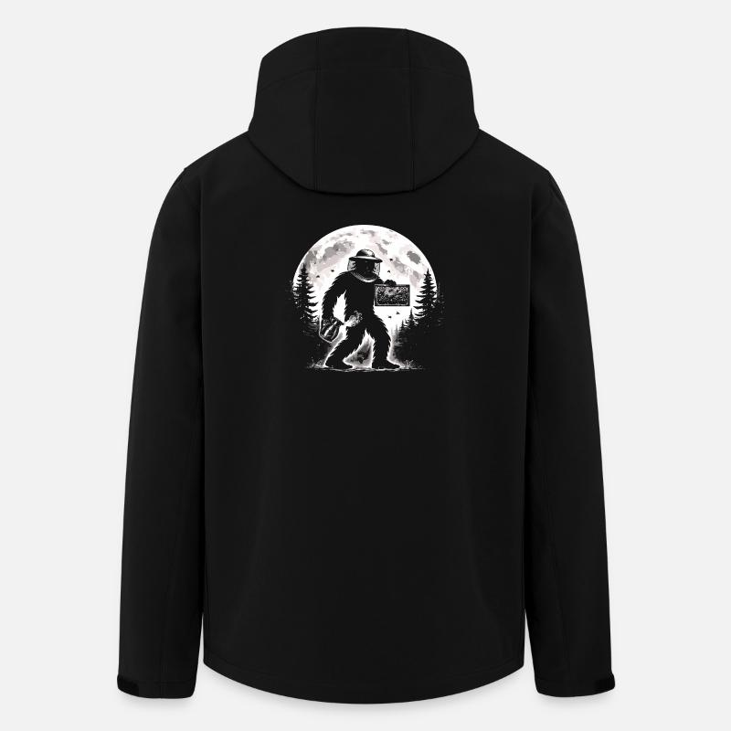 Bigfoot Imker - Recycelte Männer Softshell-Jacke von Stanley/Stella - Schwarz