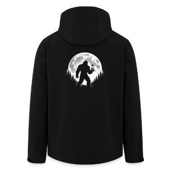 Bigfoot Eiscreme - Men’s Recycled Softshell Jacket by Stanley/Stella - black - Back - AI Model Male 185 light (185cm)
