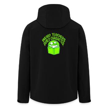 Weird Teachers Build Character Lustiger Lehrer - Recycelte Männer Softshell-Jacke von Stanley/Stella - Schwarz - Hinten - AI Model Male 185 light (185cm)