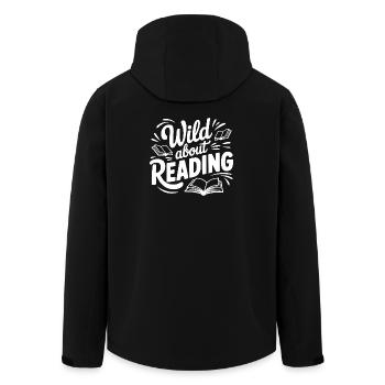 Wild about Reading - Men’s Recycled Softshell Jacket by Stanley/Stella - black - Back - AI Model Male 185 light (185cm)