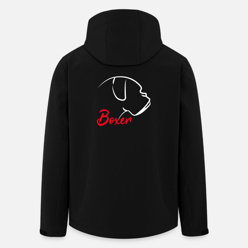Boxer Hund Hundehalter - Recycelte Männer Softshell-Jacke von Stanley/Stella - Schwarz