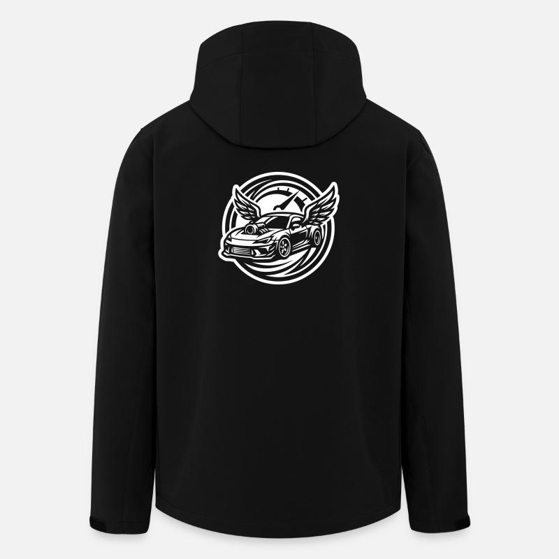Compteur de réglage de voiture - Veste softshell homme en polyester recyclé Stanley/Stella - noir