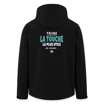 T'es pas la touche la plus utile du clavier - Veste softshell homme en polyester recyclé Stanley/Stella - noir - Dos - AI Model Male 185 light (185cm)