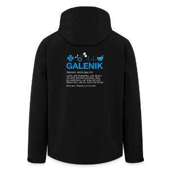 Galenik Pharmazie Pharmakant Apotheke Definition - Recycelte Männer Softshell-Jacke von Stanley/Stella - Schwarz - Hinten - AI Model Male 185 light (185cm)