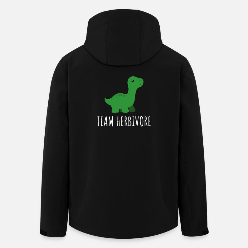Herbivore Dino Team Tee - Men’s Recycled Softshell Jacket by Stanley/Stella - black