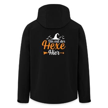 Bin mit der Hexe hier - Recycelte Männer Softshell-Jacke von Stanley/Stella - Schwarz - Hinten - AI Model Male 185 light (185cm)