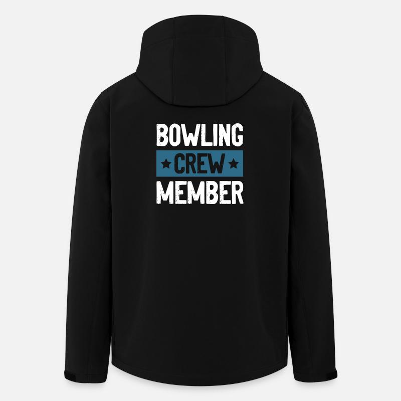 Bowling Crew - Recycelte Männer Softshell-Jacke von Stanley/Stella - Schwarz