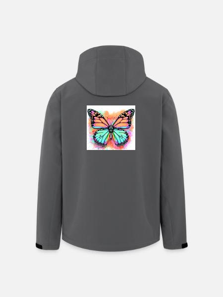 papillon - Veste softshell homme en polyester recyclé Stanley/Stella - noir