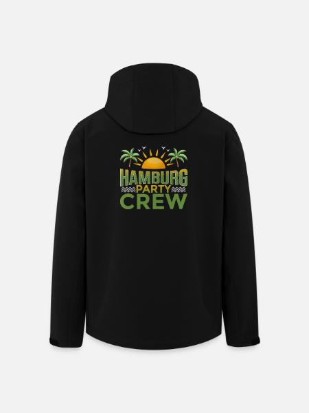 Hamburg Party Crew - Men’s Recycled Softshell Jacket by Stanley/Stella - black