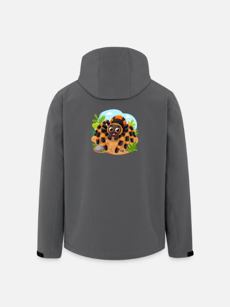 Funny tarantula - Men’s Recycled Softshell Jacket by Stanley/Stella - black